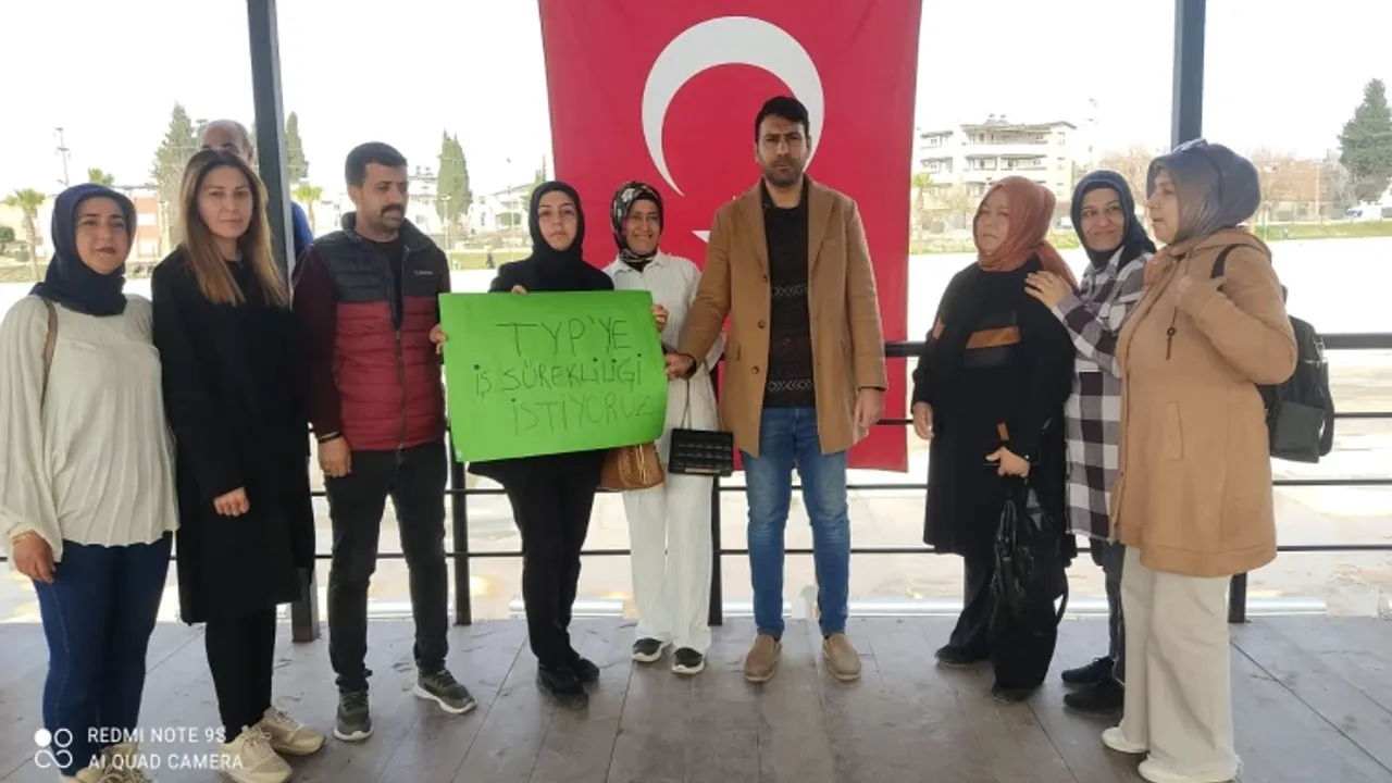 Osmaniye'de depremzede TYP'liler kadro istiyor