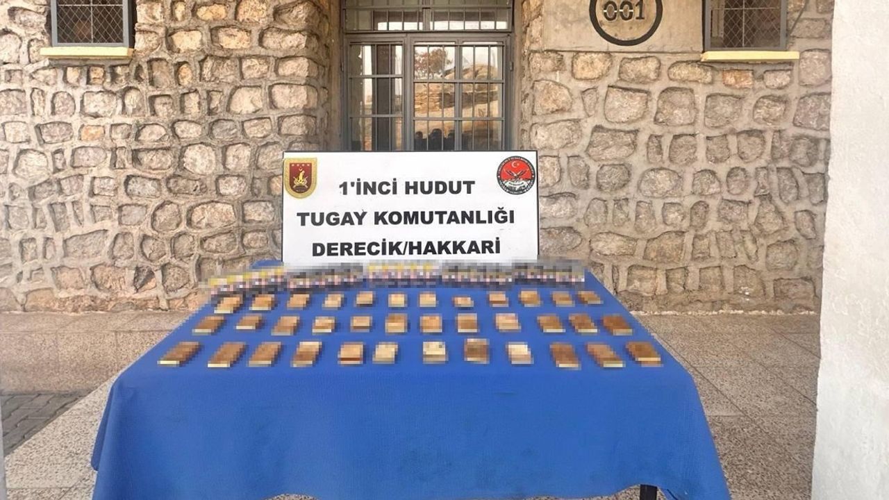 Hakkari sınırında altın avı: 36 kilo sarma altın askerin dikkatinden kaçmadı