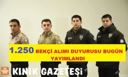 26 şehirde 1.250 bekçi alımı yazılı sınav sonucu yayınlandı