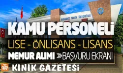 Karadeniz Teknik Üniversitesi, KPSS Puanıyla 10 Sözleşmeli Personel Alımı Yapıyor: