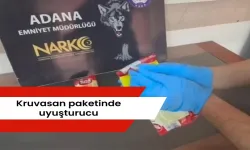 Kruvasan paketinde uyuşturucu