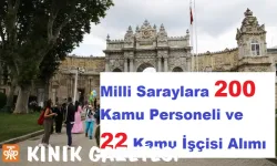 Milli Saraylar Başkanlığı, 200 Kamu Personeli ve 22 Kamu İşçisi Alımı Yapacak