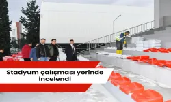 Stadyum çalışması yerinde incelendi