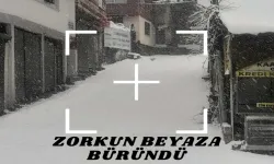 Zorkun yaylası beyaza büründü