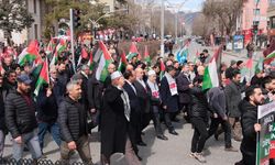 Filistin’e destek amaçlı yürüyüş düzenlendi