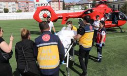 KOAH Hastası ambulans helikopterle sevk edildi