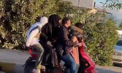 İzmit'te Tehlikeli Motosiklet Yolculuğu: 2 Çocuk da Aralarında