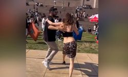 Melis Sezen’den üniversitede olay dans performansı, kendini dansa kaptırdı!