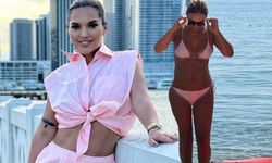 Pembe Bikini Pozlarıyla Demet Akalın Mest Etti, 11 Kilo Verdi ve Fit Görünümüyle Hayran Bıraktı