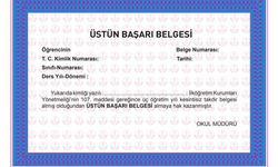 Ortaöğretimde Başarı Belgeleri 2024, Kimlere Verilir, Üstün Başarı ve Onur Belgesi Alma Şartları