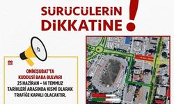 Kahramanmaraş'ta Kuddusi Baba Bulvarı'nda Trafiğe Kapatıldı!