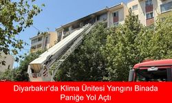 Diyarbakır’da Klima Ünitesi Yangını Binada Paniğe Yol Açtı, 4 Kişi Dumandan Etkilenirken Hızlı Müdahaleyle Yangın Söndürüldü