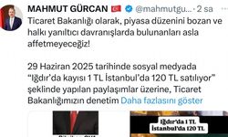 Ticaret Bakanlığı Iğdır’da Kayısı Fiyatıyla İlgili Sosyal Medyada Yayılan Yanıltıcı Paylaşıma 1 Milyon 400 Bin TL Ceza Kesti