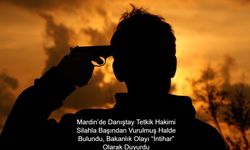 Mardin’de Danıştay Tetkik Hakimi Silahla Başından Vurulmuş Halde Bulundu, Bakanlık Olayı “İntihar” Olarak Duyurdu
