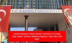 Kadirli Belediye Hizmet Binası Camlarının Kırıldığı Taşlı Saldırı Sonrası Belediye Başkanı Olcar’dan Sert Tepki