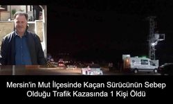 Mersin'in Mut İlçesinde Kaçan Sürücünün Sebep Olduğu Trafik Kazasında 1 Kişi Öldü