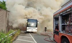 Yolcu Otobüsü Ordu’da Seyir Halindeyken Alev Topuna Döndü: 37 Yolcu Son Anda Kurtarıldı, Otobüs Kullanılamaz Hale Geldi