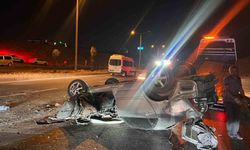 Kahramanmaraş’ta Takla Atan Otomobilde Genç Sürücü Ağır Yaralandı