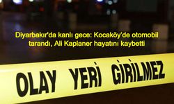 Diyarbakır'da kanlı gece: Kocaköy’de otomobil tarandı, Ali Kaplaner hayatını kaybetti