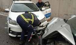 Tokat’ta polis aracına çarpan otomobil ortalığı savaş alanına çevirdi: 2’si polis 8 yaralı