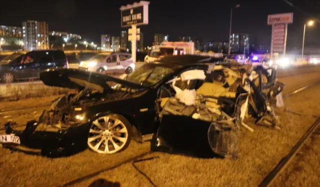 Kayseri'de Düğün Konvoyu Kaza Yaptı