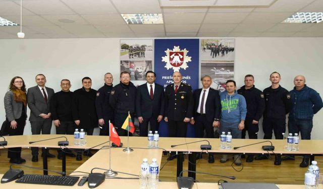 Melikgazi Belediyesi’nden Litvanya Arama Kurtarma Ekibine anlamlı ziyaret