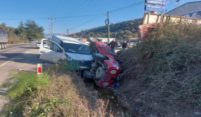 Milas’ta trafik kazası: 2 yaralı