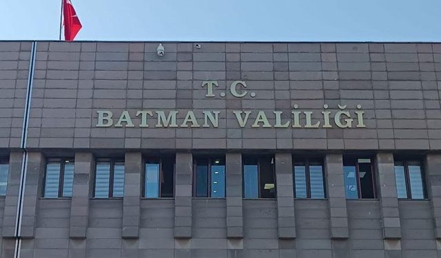 Batman Valiliği Duyurdu: 15 Kasım’dan İtibaren 10 Günlük Toplanma ve Yürüyüş Yasağı Başlıyor