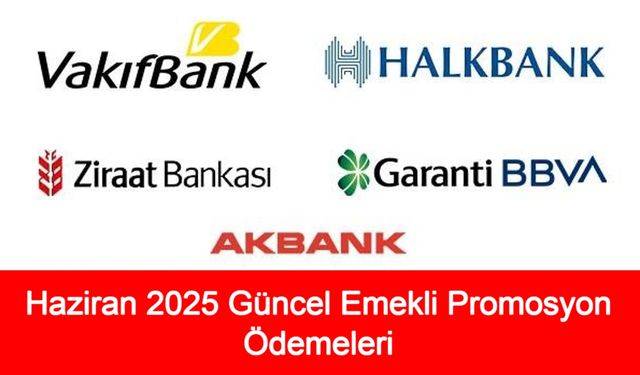 Haziran 2025 Güncel Emekli Promosyon Ödemeleri: Hangi Banka Kaç TL Veriyor, En Yüksek Emekli Maaşı Promosyonu Hangi Bankada?