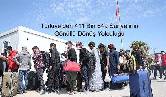 Türkiye’den 411 Bin 649 Suriyelinin Gönüllü Dönüş Yolculuğu: Hüzün ve Umut Bir Arada