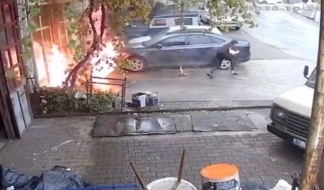 Kastamonu Tosya’da Oto Tamirhanesinde Yangın: İki Kişi Alevlerin Arasından Son Anda Kurtuldu