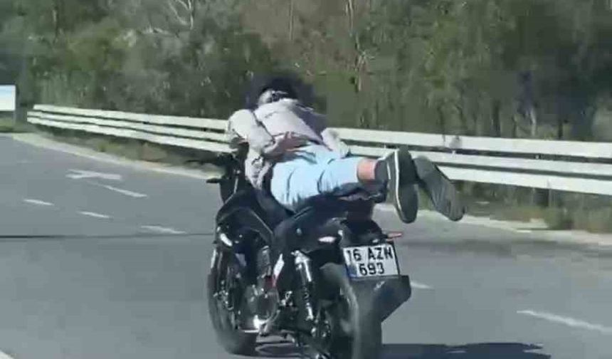 Motosikleti yatarak sürme cezasız kalmadı