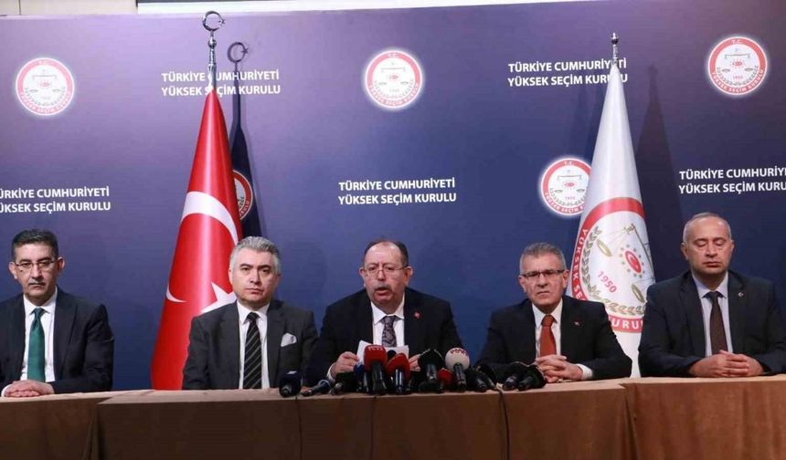 YSK Başkanı Yener, Mahalli İdareler Genel Seçimleri geçici sonuçlarını açıkladı