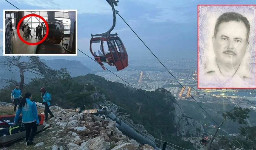 Antalya'da Yaşanan Teleferik Kazasının Görüntüleri Çıktı