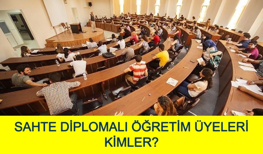 SAHTE DİPLOMALI ÖĞRETİM ÜYELERİ KİMLER? DMM Sahte Akademisyen İddialarına Noktayı Koydu