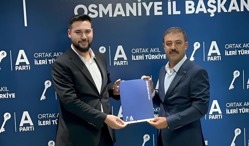 Anahtar Parti Osmaniye Teşkilatlanmasına Hız Verdi: Toprakkale Kurucu İlçe Başkanlığına Avukat Melih Fırat Atılgan Getirildi