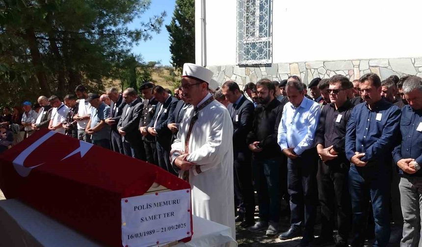 Uşak Ulubey’de Cenaze Töreni Düzenlendi: Polis Memuru Samet Ter Son Yolculuğuna Uğurlandı