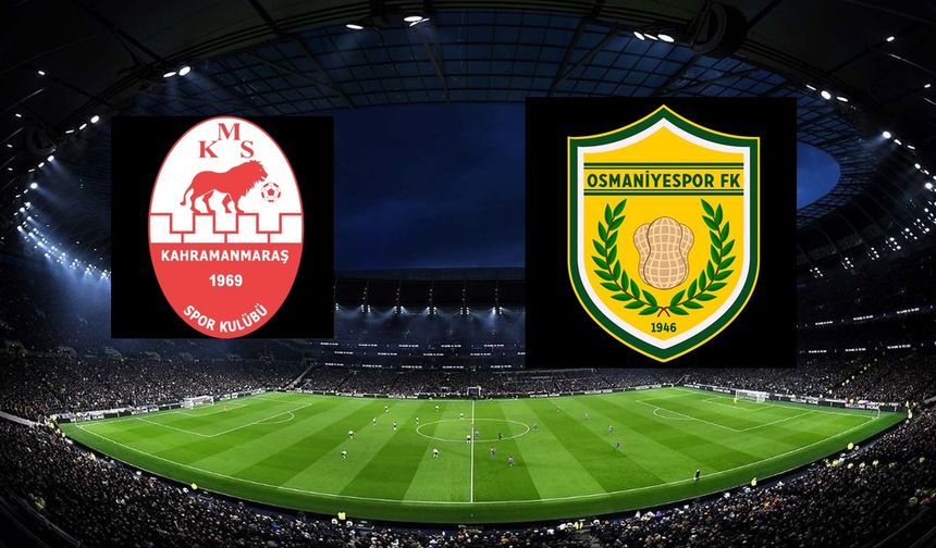 Kahramanmaraş - Osmaniyespor ZTK maçı şifresiz mi yayınlanacak? Kahramanmaraş - Osmaniyespor maçı ne zaman, hangi kanalda, saat kaçta ve nereden canlı izlenir?