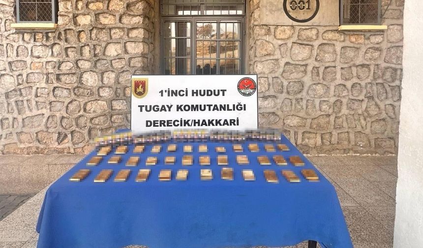 Hakkari sınırında altın avı: 36 kilo sarma altın askerin dikkatinden kaçmadı