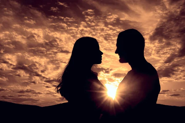 Depositphotos 537147486 Stock Photo Silhouette Happy Young Couple Love