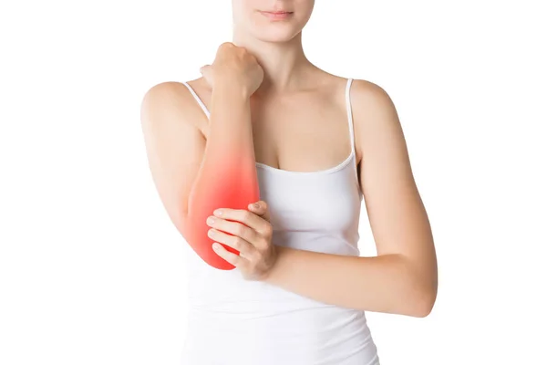 Depositphotos 219992524 Stock Photo Woman Pain Elbow Joint Inflammation