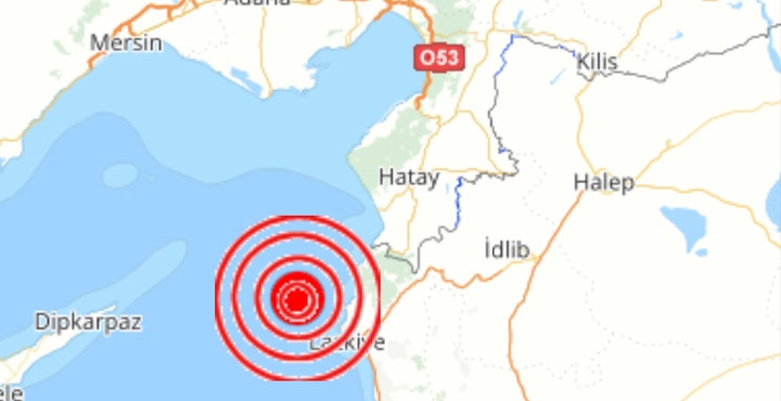 Akdenizde Deprem