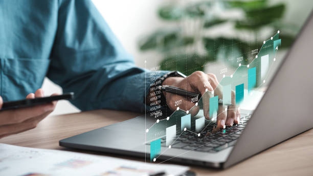 Businessman Analyzing Digital Fi
