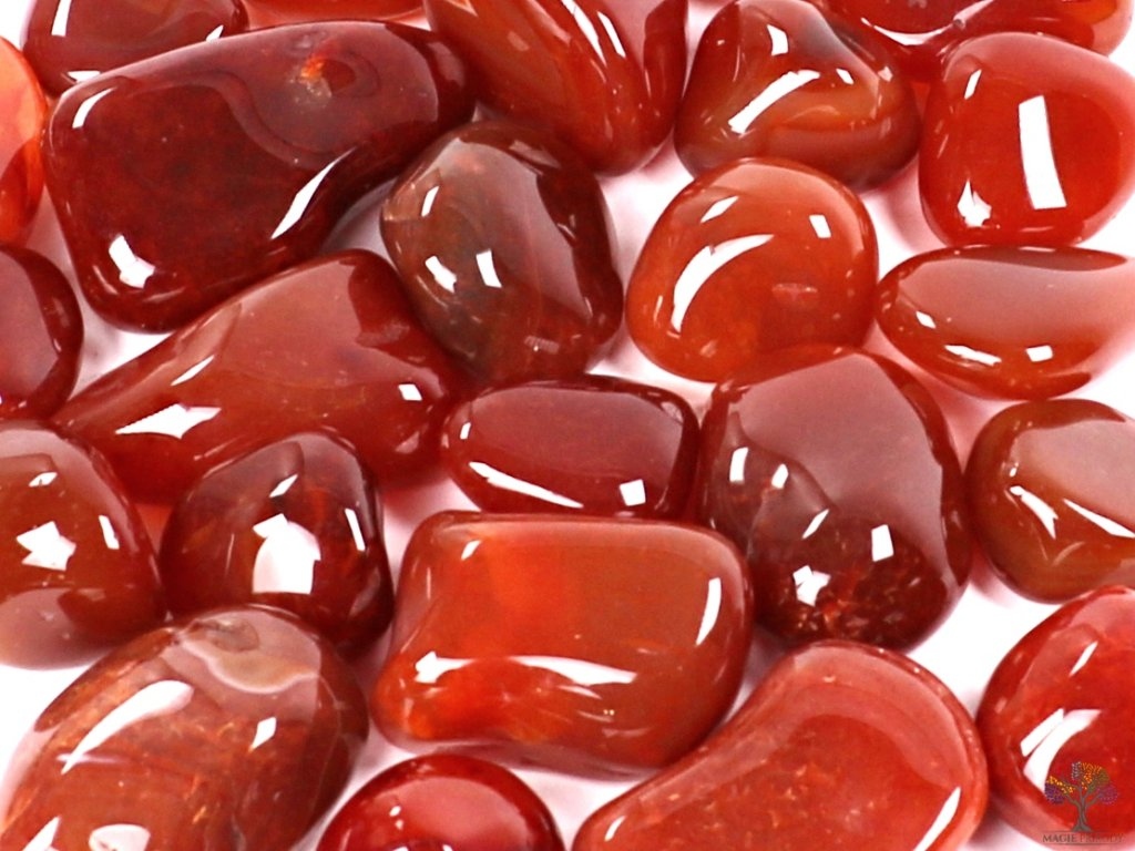 9665 3 Tromlovany Kamen Karneol