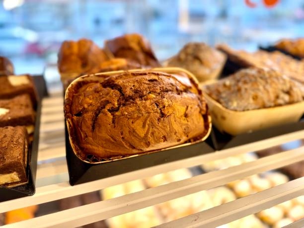 A Display For Baked Marble Cake