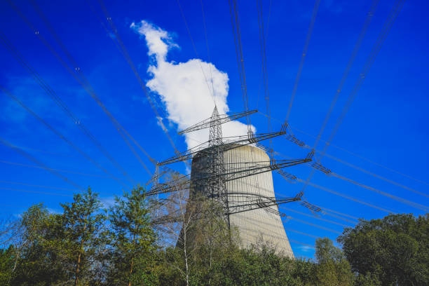 A Power Pole And Nuclear Power P