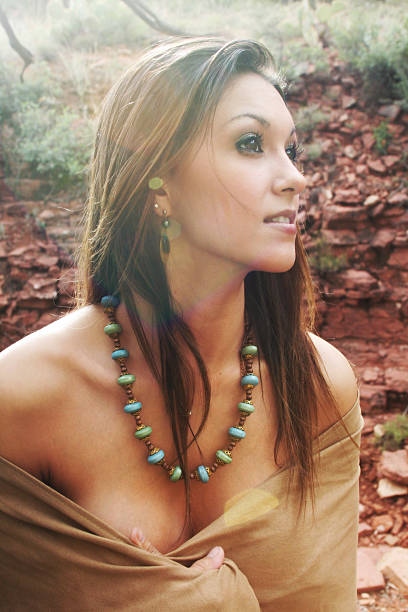 Gorgeous Brown Eyed Woman In A S
