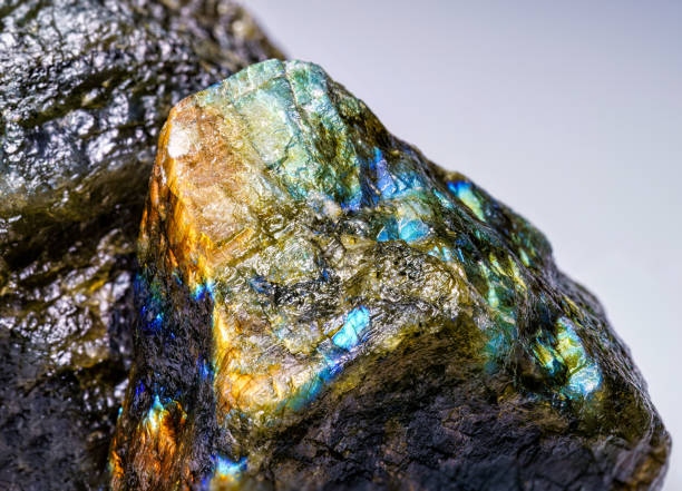 Labradorite Rock With Colorful B