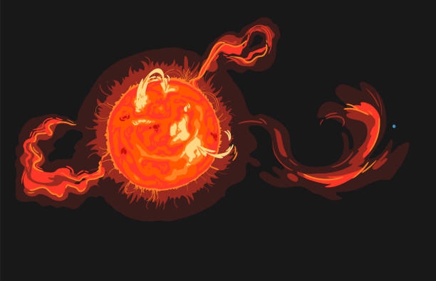Magnetic Storm On The Surface Of
