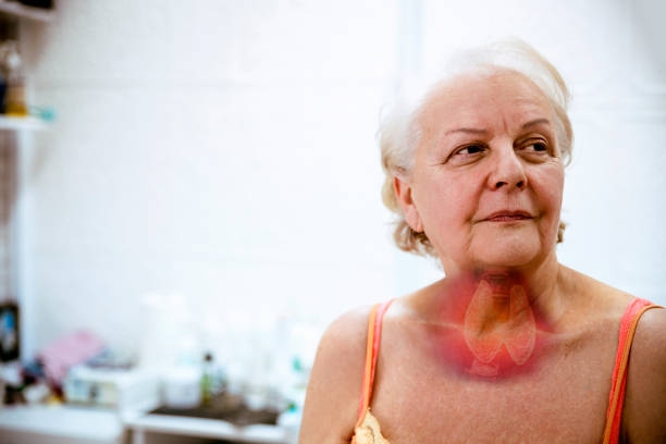 Old Female Patient With Thyroid